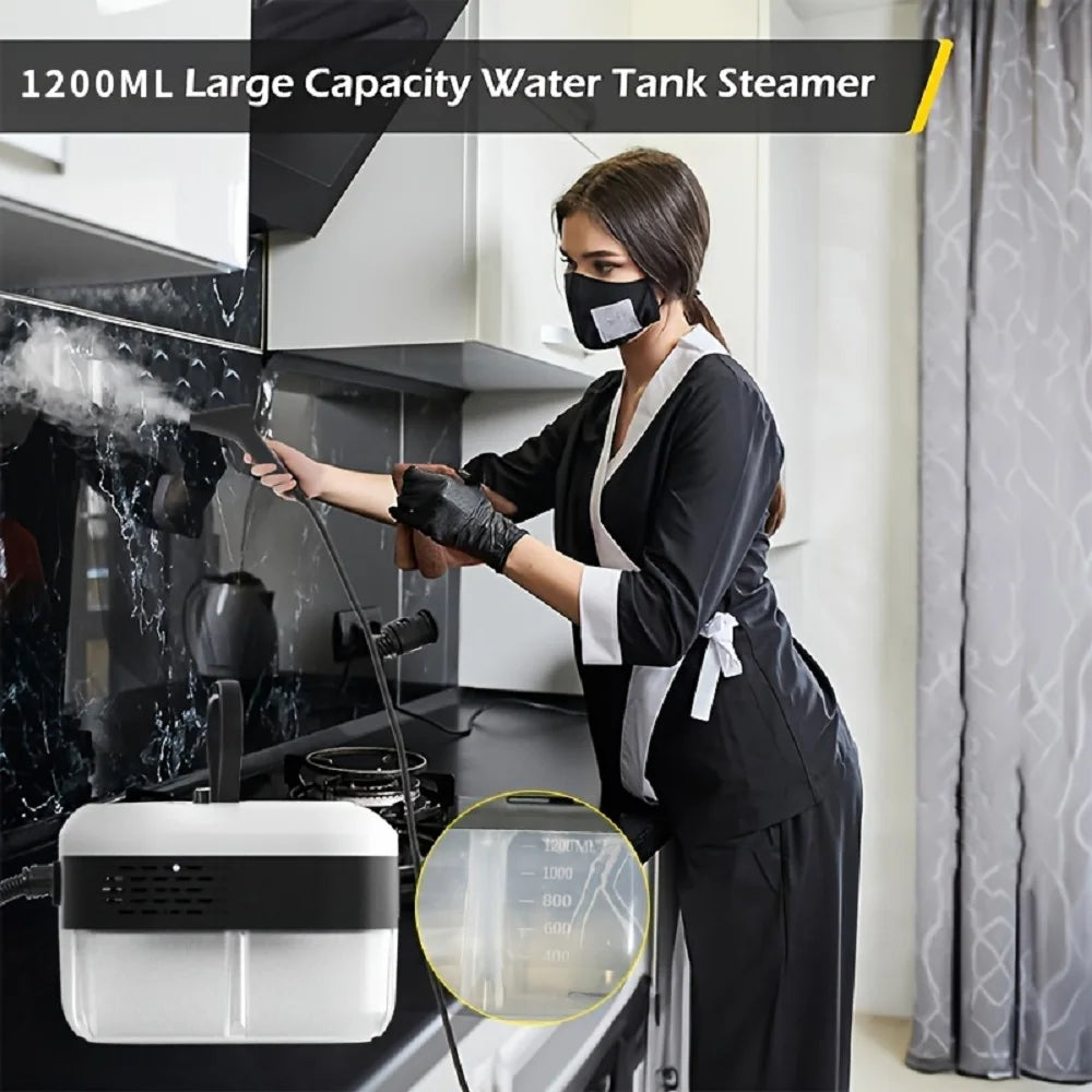 High-Pressure Steam Cleaner with 1200ml Tank