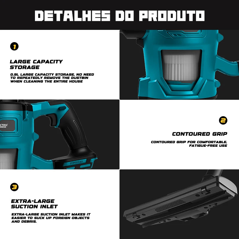 Handheld Wet/Dry Vacuum Cleaner for Makita