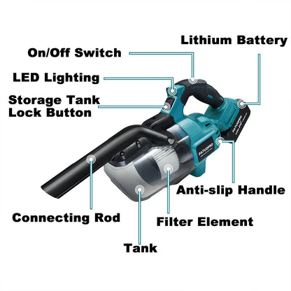 Cordless 18V Handheld Electric Vacuum Cleaner