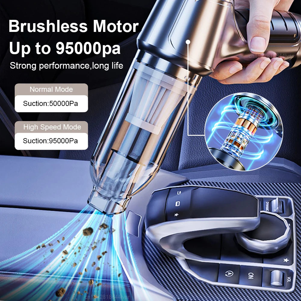 95000PA Wireless Handheld Car Vacuum Cleaner