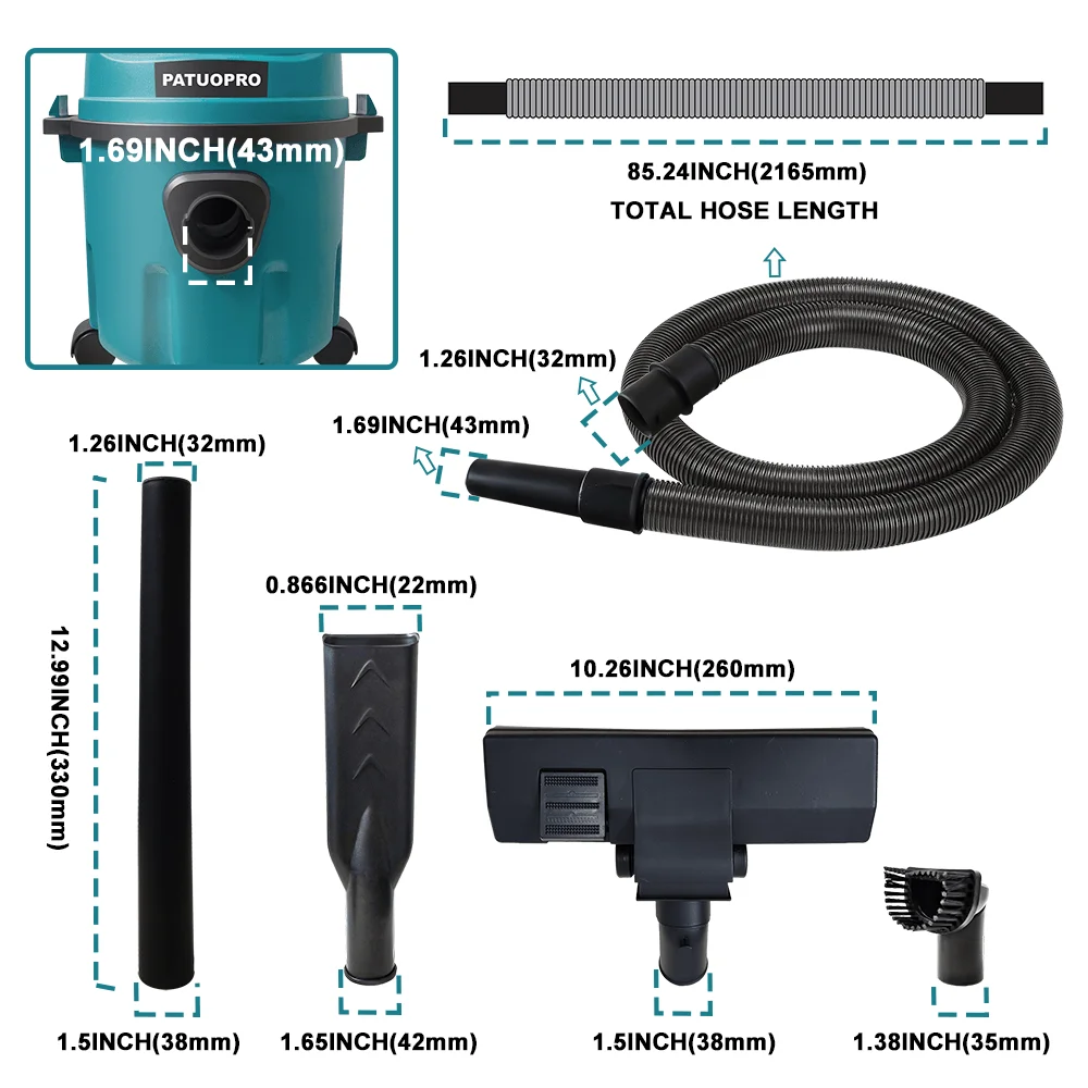 2-in-1 Wet & Dry Cordless 10L Vacuum Cleaner